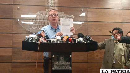 El diputado de Comunidad Ciudadana (CC), Carlos Alarcón /LA PATRIA