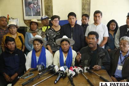 Dirigentes del MAS desestiman convocatorias del Pacto de Unidad afín al gobierno /APG
