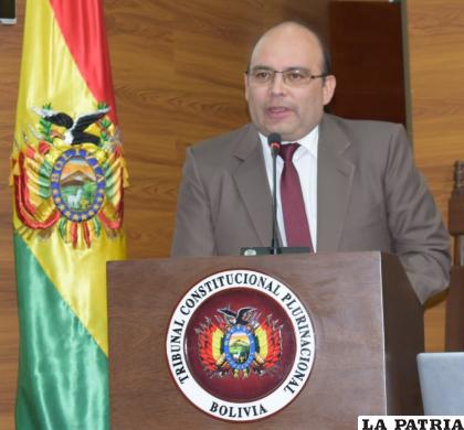 Presidente del Tribunal Constitucional Plurinacional, Paul Franco /RR.SS.