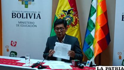 Ministro de Educación, Edgar Pary /LA PATRIA