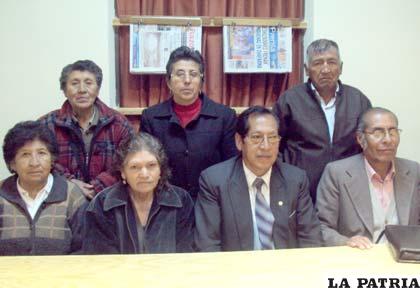 Nuevo directorio de la Federación de Maestros Jubilados de Oruro