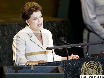 Presidenta brasileña, Dilma Rousseff