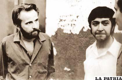 El francés Jules Regis Debray y “Gato Salazar” en la prisión militar de Camiri