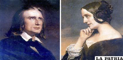 Franz Liszt y Marie d’Agoult