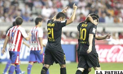 Adriano marcó el gol del triunfo de Barcelona