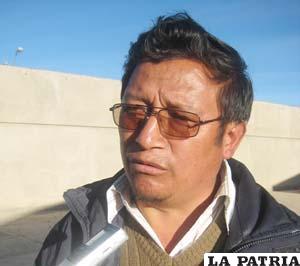 Marcelino Arancibia, ejecutivo de la Federación de Trabajadores Gremiales de Oruro