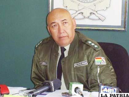 El destituido subcomandante de la Policía, general Oscar Muñoz