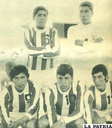 Juan Condori en su época de jugador en 1971