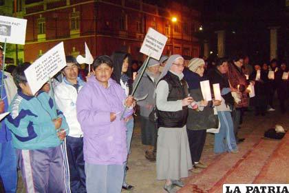 Comunidad eclesiástica rogó a Dios por la paz y el respeto de los derechos humanos
