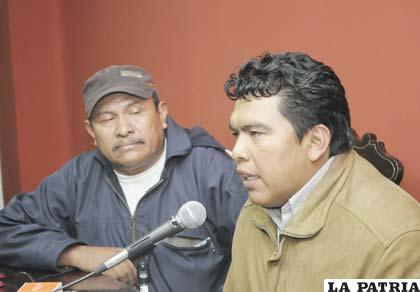Diputados del Movimiento Al Socialismo (MAS), Bienvenido Zacu, y Pedro Nuni (Foto archivo)