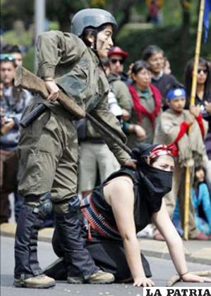Marcha pacífica en defensa de los pueblos indígenas, terminó con disturbios en Chile