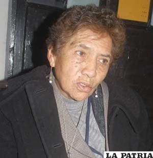 Clotilde Calancha, representante del Defensor del Pueblo regional Oruro