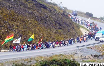 La marcha indígena mañana podrá llegar a La Paz