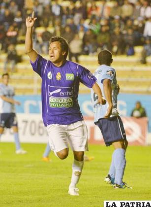 Pastor Tórrez, autor del gol de Real Potosí