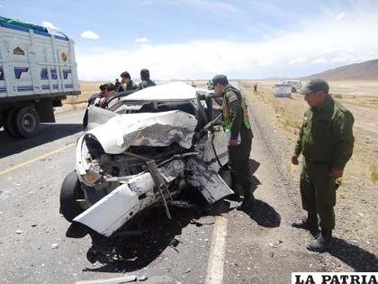 Este motorizado quedó prácticamente inservible