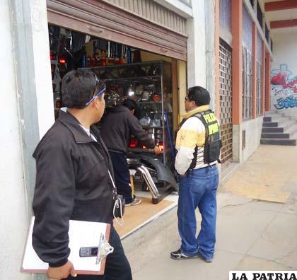 Personal de Diprove allanó el lugar