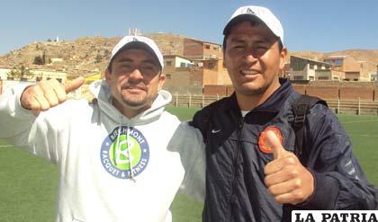 Alex da Rosa y Limbert Pizarro jugadores de Oruro Royal