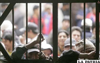 Reclusos de la cárcel de San Pedro de la ciudad de La Paz /ANF