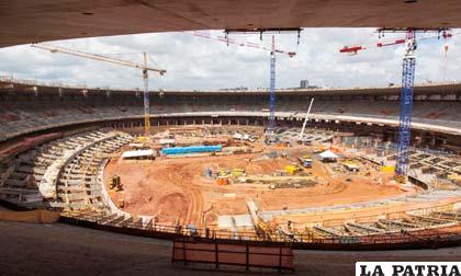 La construcción de los estadios en Brasil, marcha a paso lento (foto: starmedia.com)