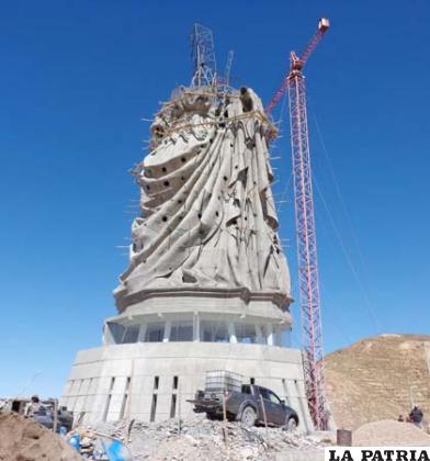 La imagen de la Virgen del Socavón será la más grande de Sudamérica