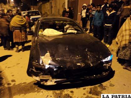 Los daños materiales fueron de consideración
