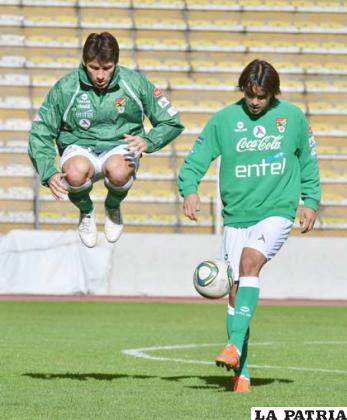 Raldes y Martins, jugadores de la Selección Nacional