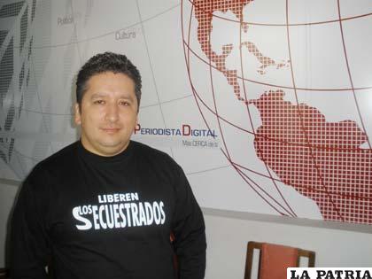 El periodista colombiano Herbin Hoyos del programa “Las Voces del Secuestro” /periodistadigital.com