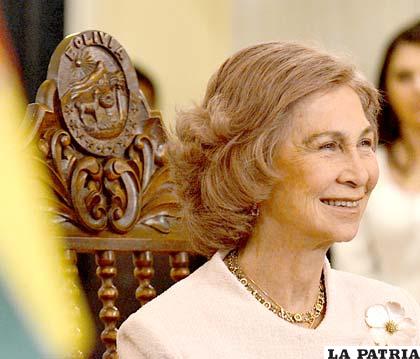Concluyó la visita de la Reina Sofía de España a Bolivia /APG
