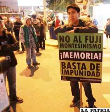Poca acogida en marcha contra un eventual indulto a Fujimori en Lima /EFE