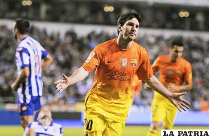 Lionel Messi anotó tres goles en el partido (foto: foxsportsla.com)