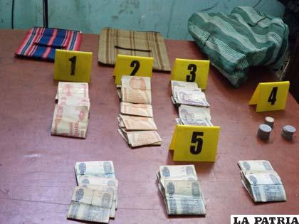 Parte del dinero robado fue recuperado