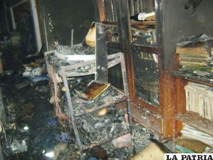 El incendio causó grandes pérdidas