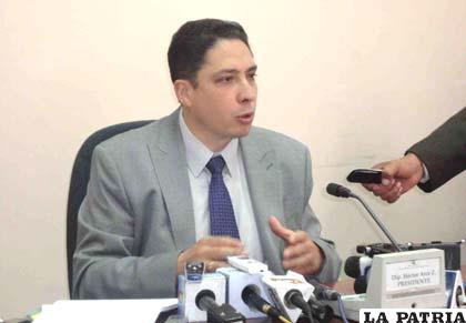 Héctor Arce asegura que se aprobarán nuevas normas judiciales /ABI