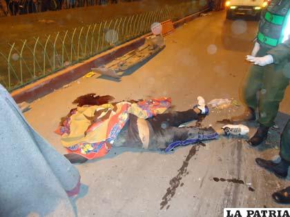 Uniformados realizaron el levantamiento del cadáver