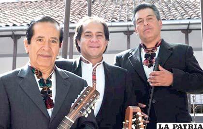 Tres eximios de la música folklórica, se presentarán mañana en La Paz