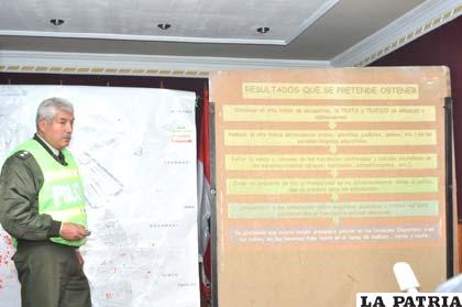 El comandante Departamental de la Policía explicó en qué consiste el Plan Carpeta