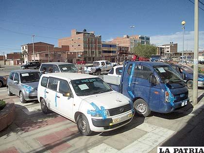 Los vehículos comisados por el COA