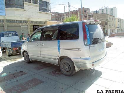 La vagoneta estuvo en las puertas del COA antes de ser llevado al DAB