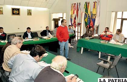 La reunión de la Liga se realizó ayer en Cochabamba
