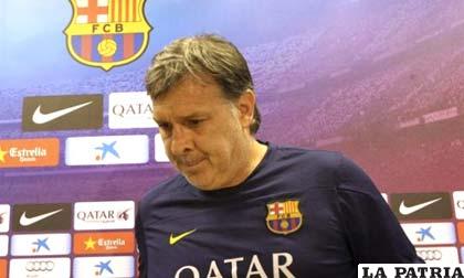Gerardo Martino durante la rueda de prensa