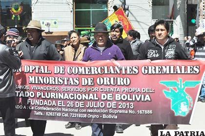 Gremiales iniciarán movilizaciones desde mañana