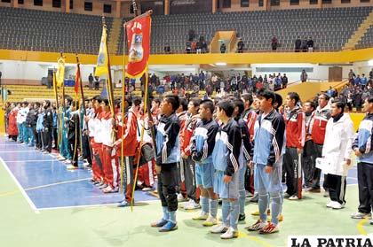 Durante la inauguración del torneo nacional