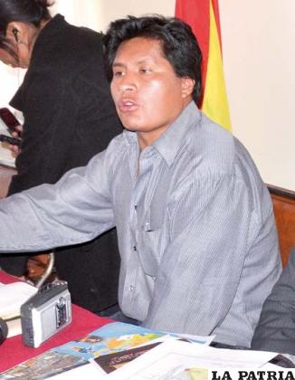Presidente del Comité Cívico de Oruro, Pedro Challapa