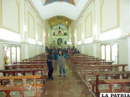 Interior del templo de Santo Domingo fue refaccionado