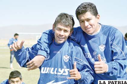 Marcelo Gomes junto a Carlos Saucedo
