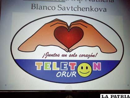 Natilena Blanco presentó en logo ganador para la Teletón
