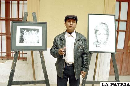 Trabajos artísticos de grabados son expuestos en homenaje a Oruro