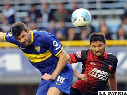 Del partido en el cual Boca venció a Colón por 2 a 0
