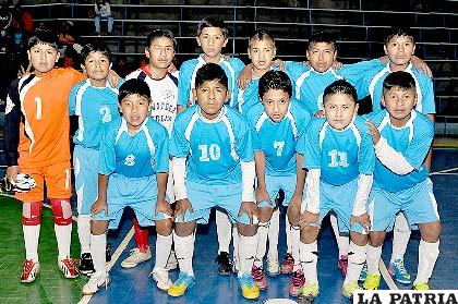 Integrantes de la selección orureña Sub-12 