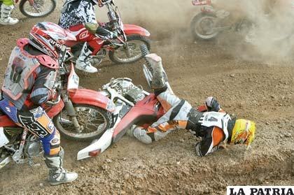 También hubo accidentes aunque no fueron graves